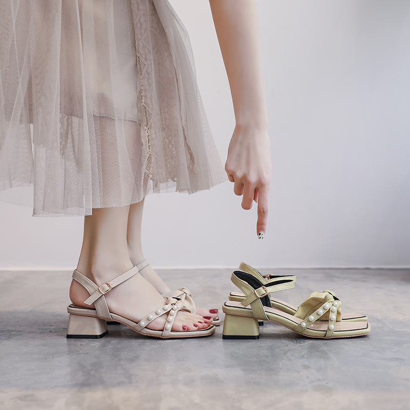 Gentle Fairy Style With High-heeled Sandals Female Trend