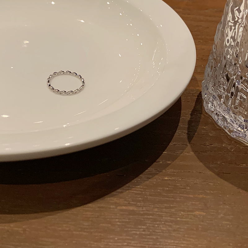 Light Luxury Senior Index Finger Zircon Ring Women