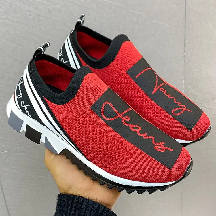 Flying Woven Sneakers Breathable Couple Coconut Shoes