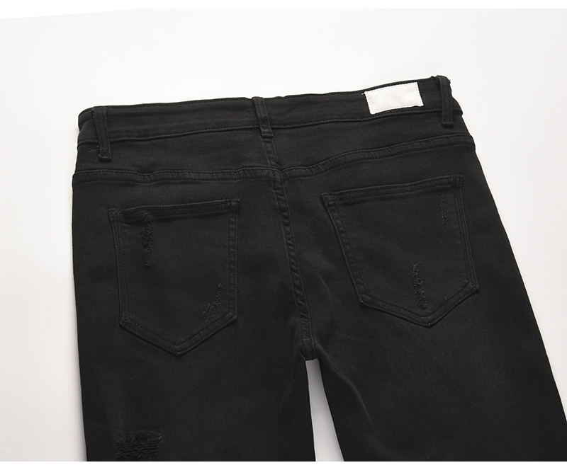 Title 14, Cut And Destroy slim-fit jeans met stretchvoet