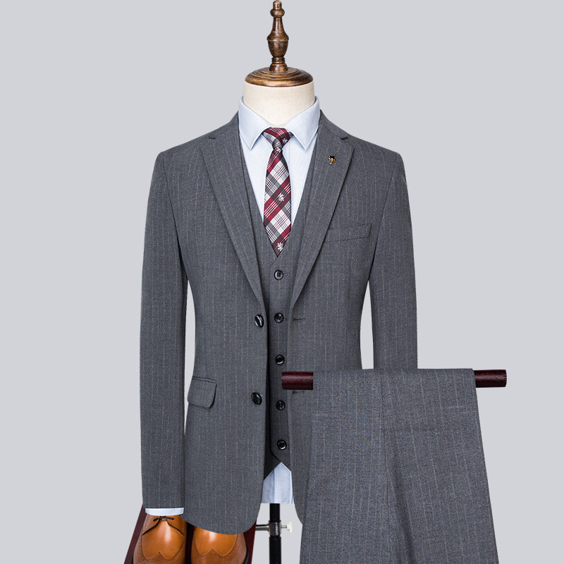 three-piece professional teacher's slim suit