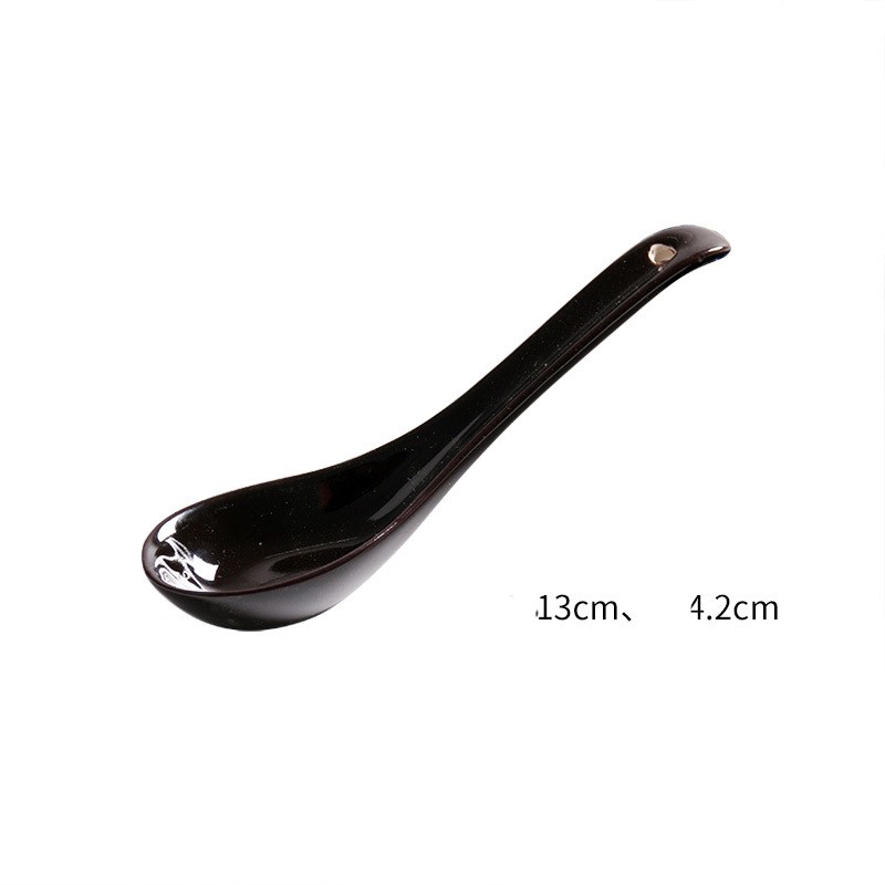 Title 9, Ceramic Long Handled Spoon Household