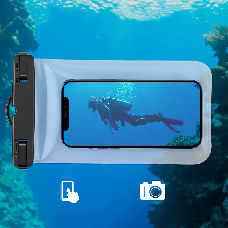 PVC Full Transparent Mobile Phone Waterproof Bag