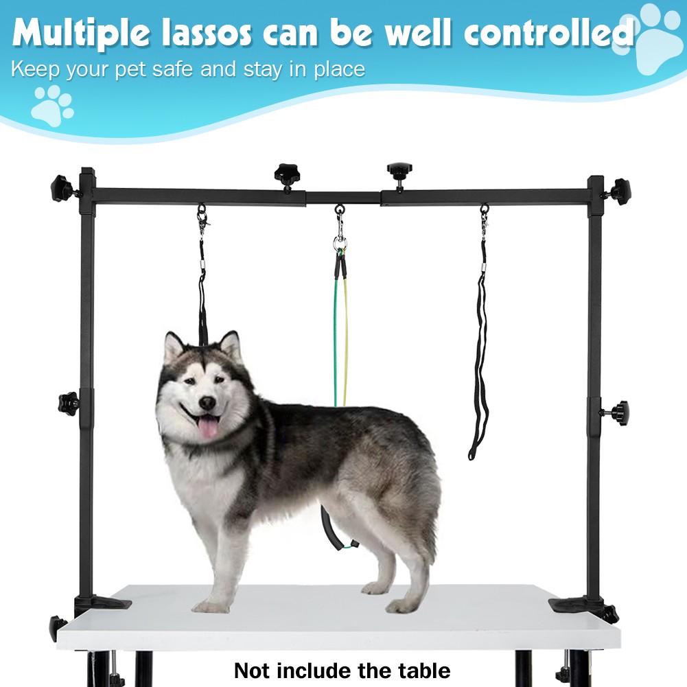 Dog Pet Grooming Adjustable Arm Includes 3 Nooses & Clamps For UK — image 5