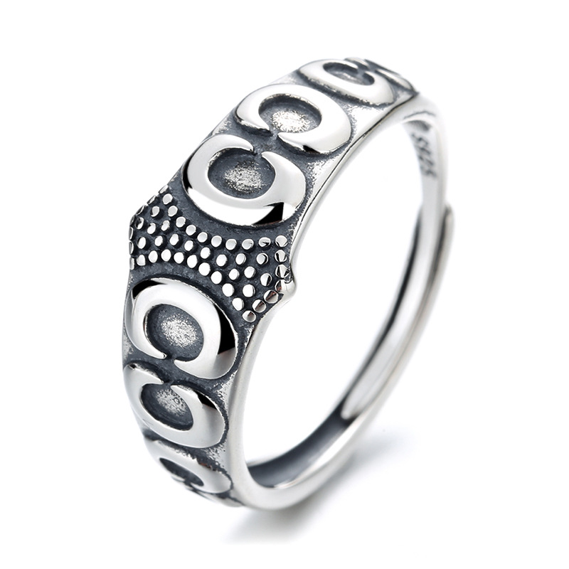 Creative Hip Hop Punk Thai Silver Index Ring