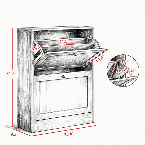 Shoe Storage Cabinet, picture 4 of 4