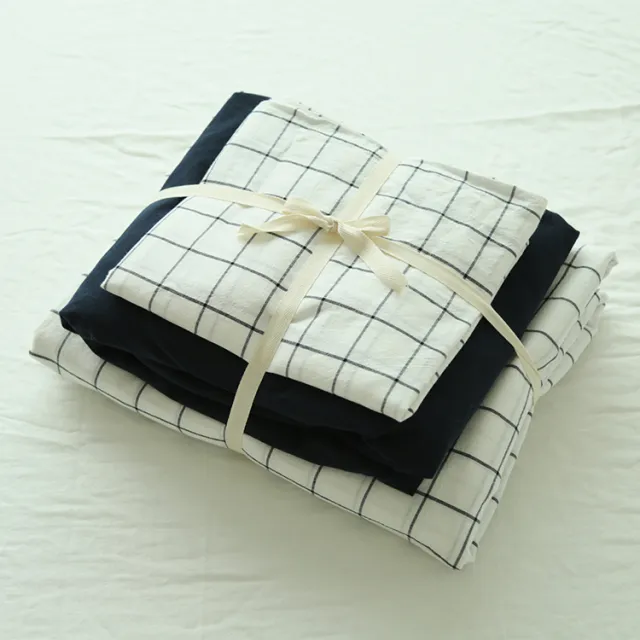 Washed Cotton Four piece Duvet Cover Bedding Late Autumn - Shop at LoveMi