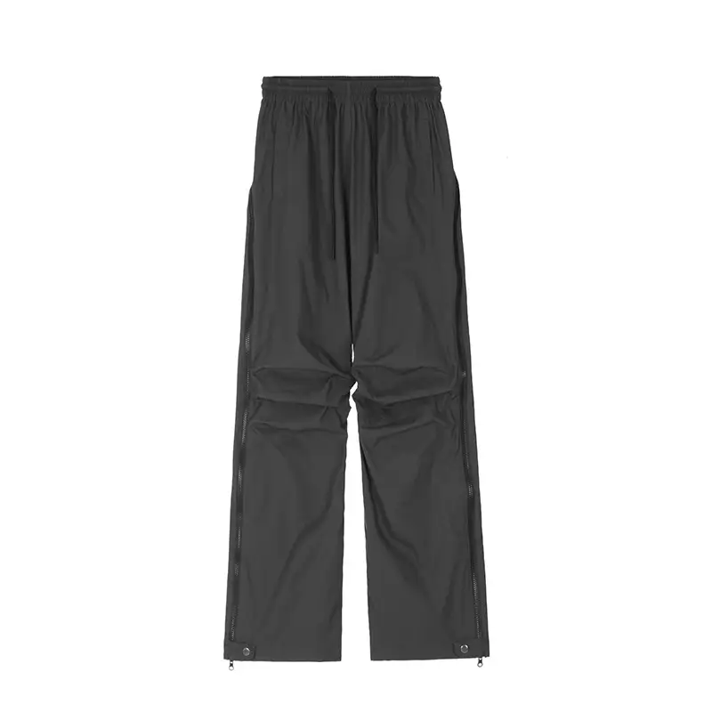 Japanese Simple Solid Color Loose Casual Pleated Trousers