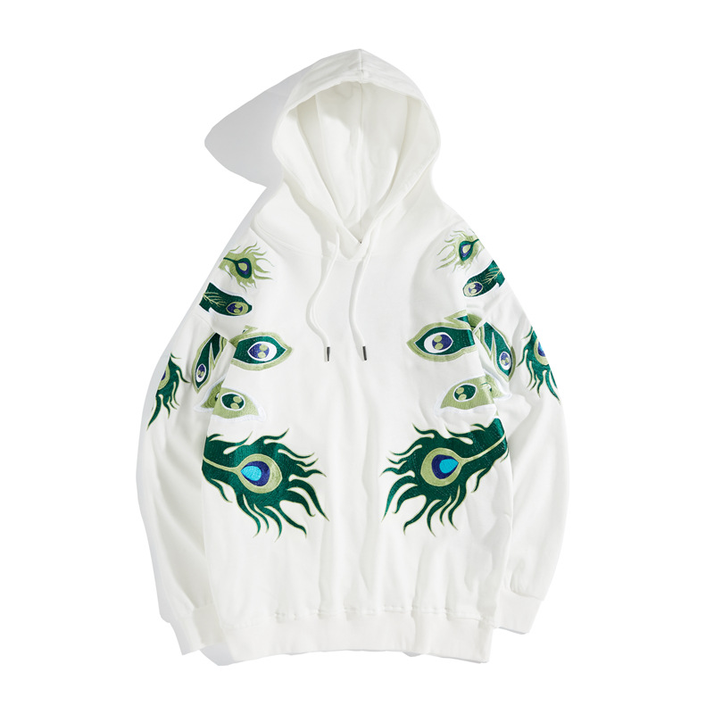Men's Peacock Heavy Industry Embroidered Hoodie