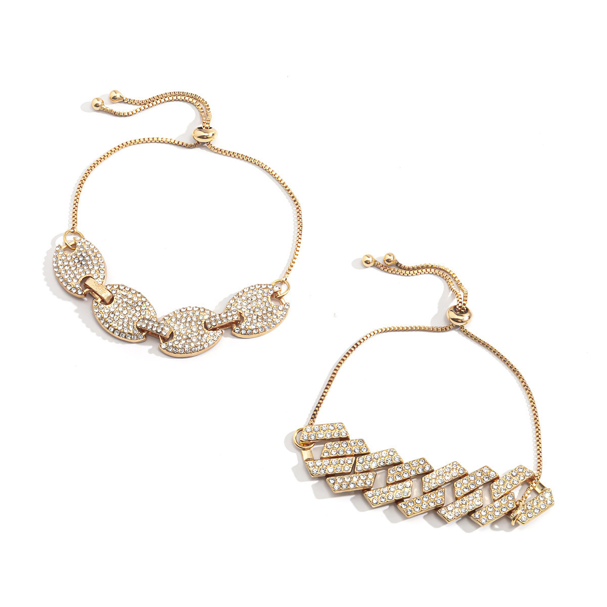 Light And Luxurious Micro-inlaid Rhinestone Temperament All-match Bracelet