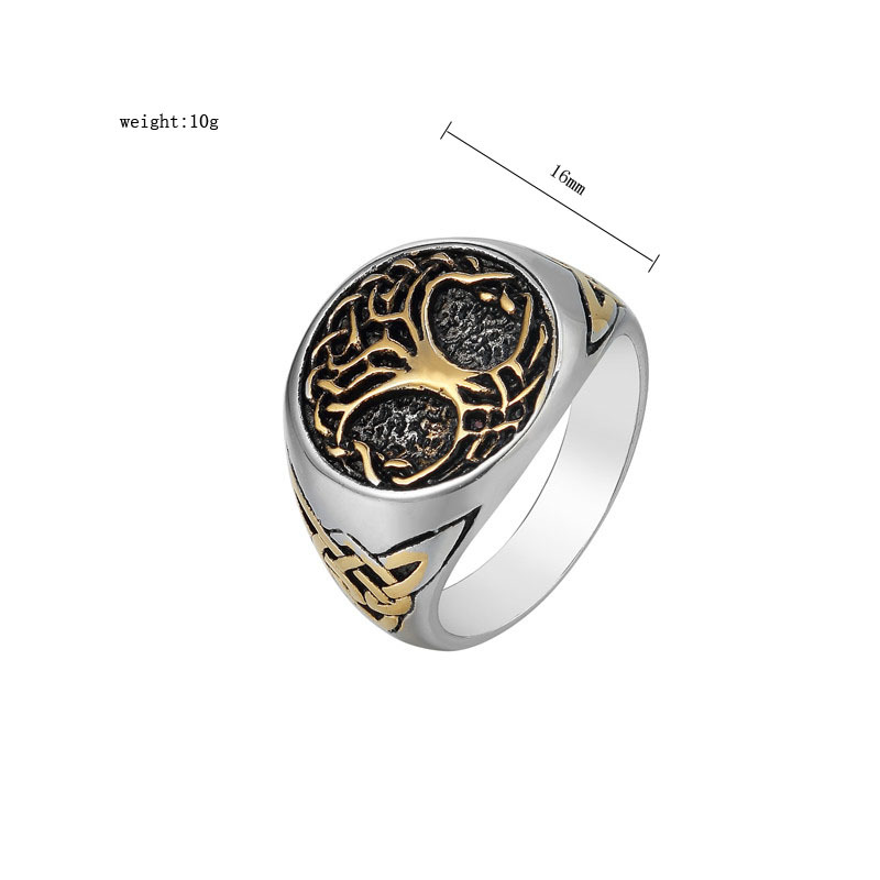 Jewelry Viking Tree Of Life Men's Personality Ring