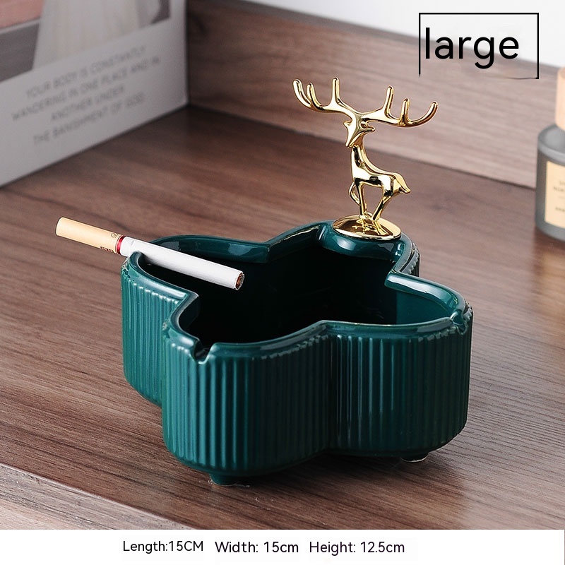 Large Green Ashtray