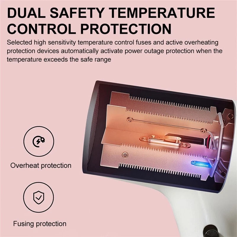 USB Cordless Hair Dryer Portable Rechargeable Styling Blower With UK Plug — image 2