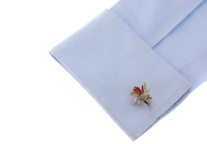 Title 5, Animal Bee-shaped Copper Cufflinks