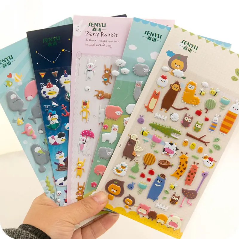 Cartoon Three-dimensional Bubble Sticker Hand Account Decoration