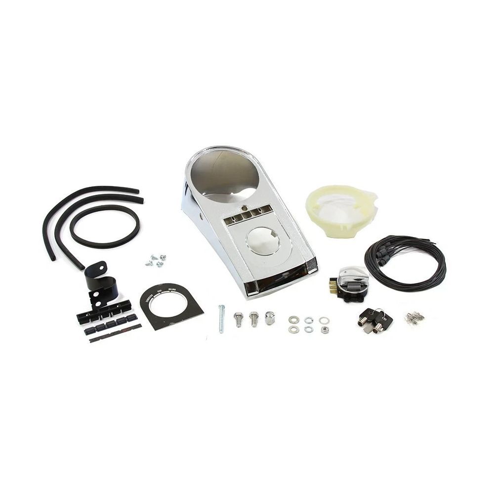 Chrome Bobbed Dash Cover Kit Fits H Arley D Avidson 3