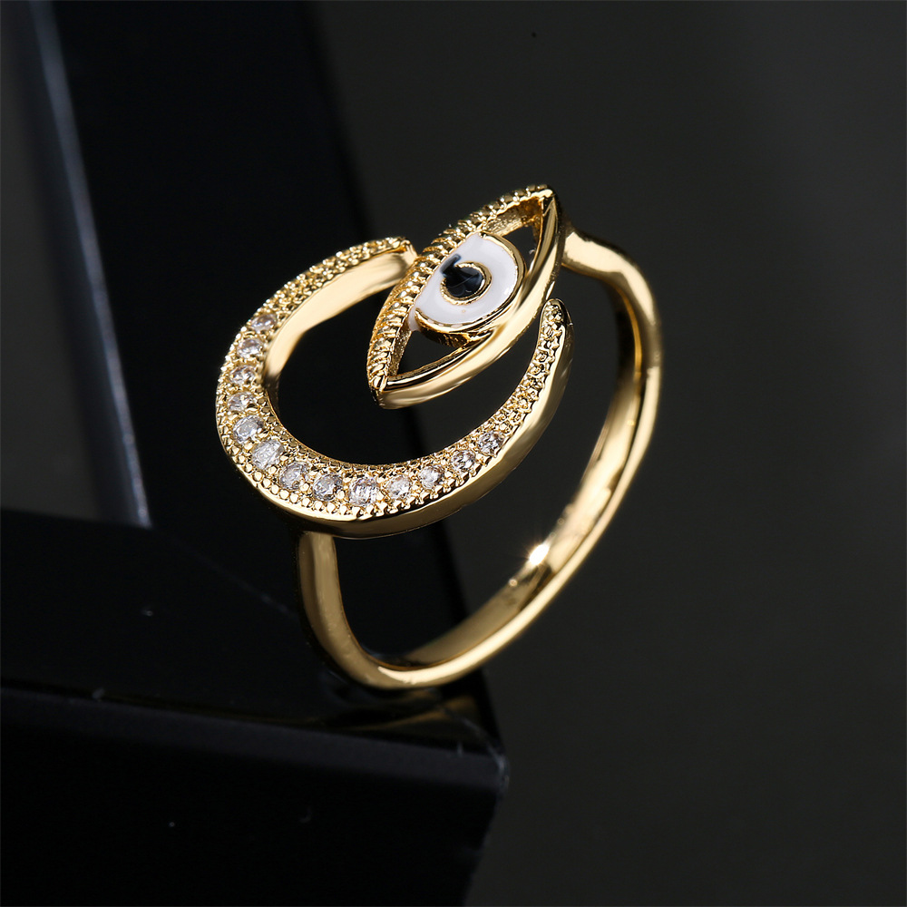 Title 3, Hot New Copper Plated Gold Dripping Eyes Moon Z...