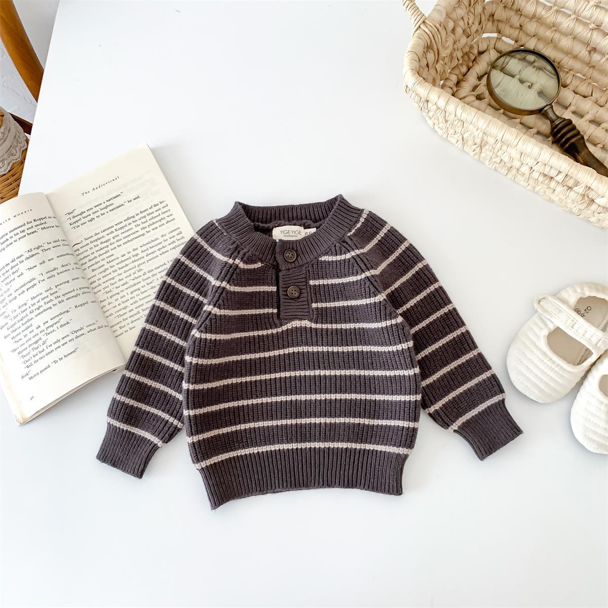 Title 2, Round Neck Long Sleeve Sweater Knitted Top Newb...