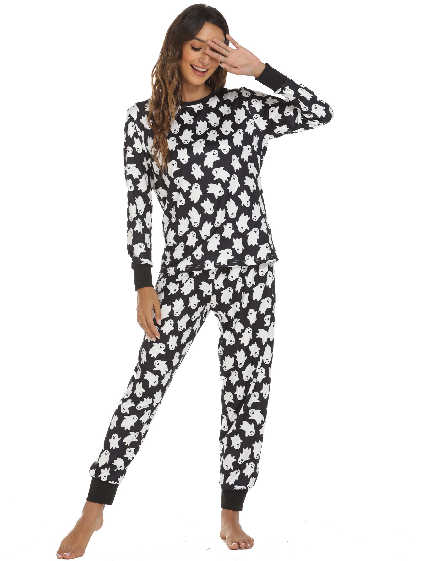 Title 3, Christmas Home Service Suit Fashion Suit Pajamas