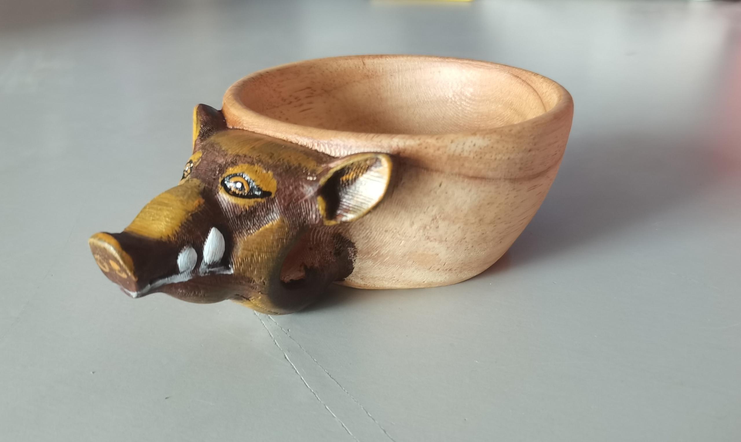 Hand Carved Cup Scandinavian Kuksa Wooden Mug - Picture 9 of 15