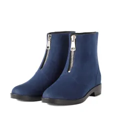 Waterproof Non-slip Mid-to-short Tube Lightweight Rubber Shoes - Blue - View 1