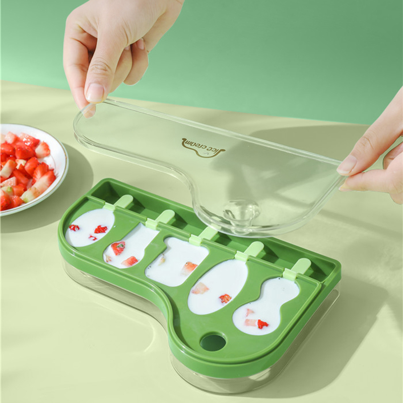 4-Cavity Ice Popsicle Molds, Easy to Clean. Hassle-Free Release & Cleaning: With their non-stick and flexible properties, our silicone popsicle molds offer effortless release. Simply open the lid, and the popsicles slide out smoothly. Cleaning is a breeze