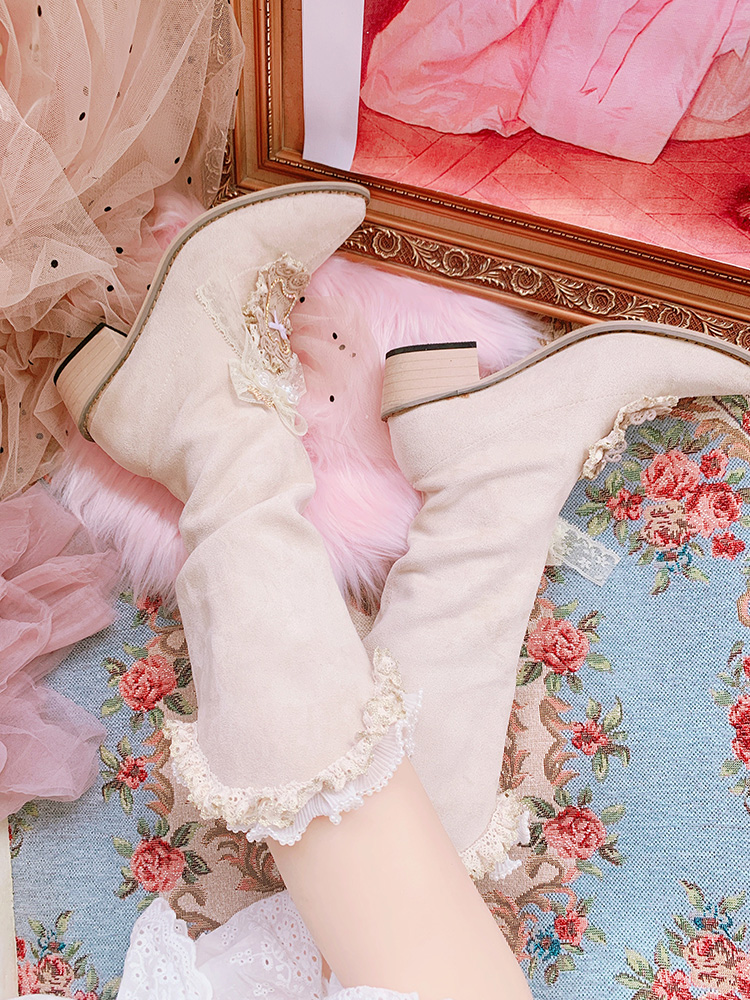 Autumn And Winter New All Match Pointed Suede Fashion Boots