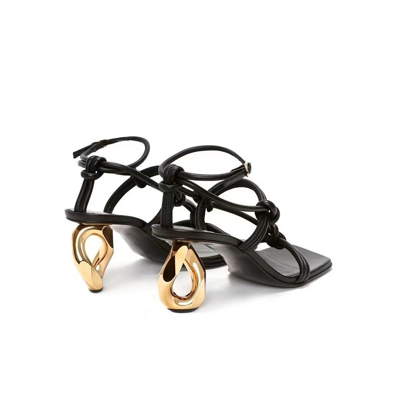 Title 5, High Heel Simple All-match Roman Sandals