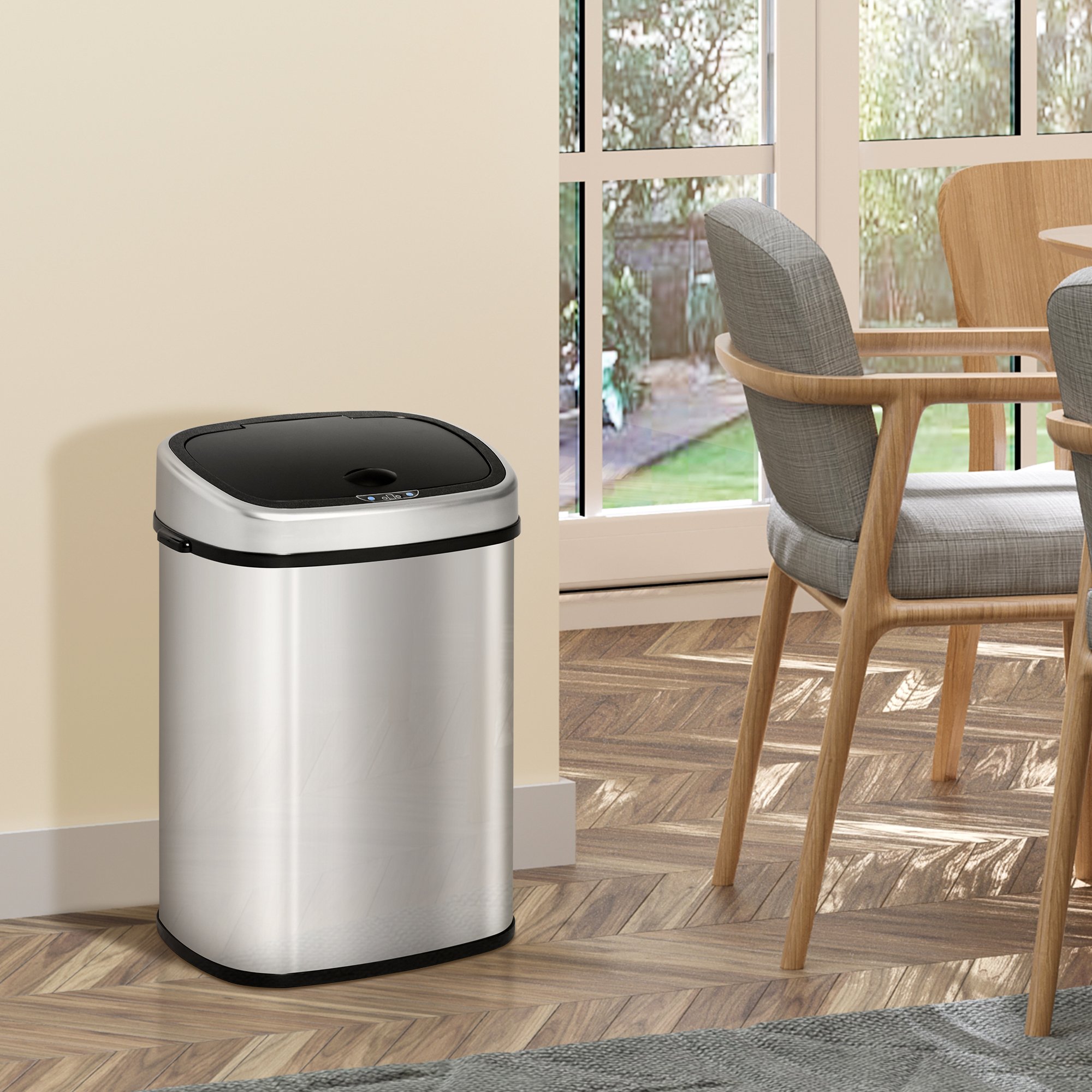 58 Liter-Stainless Steel Kitchen Sensor Garbage Bin Automatic Non-contact — image 7