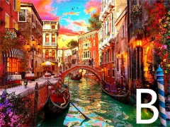 Venice City Diamond Painting Mosaic Picture, Landscape Embroidery - View 1