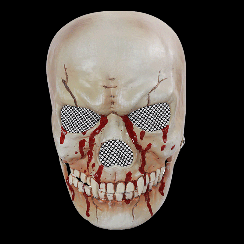 New Halloween Simulation Mouth Skull Mask Plastic — foto 3