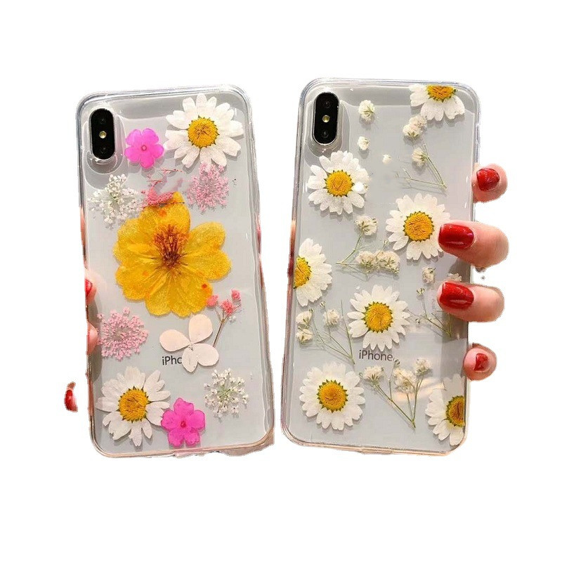 Back Cover Epoxy Preserved Flower Phone Case - Image 4