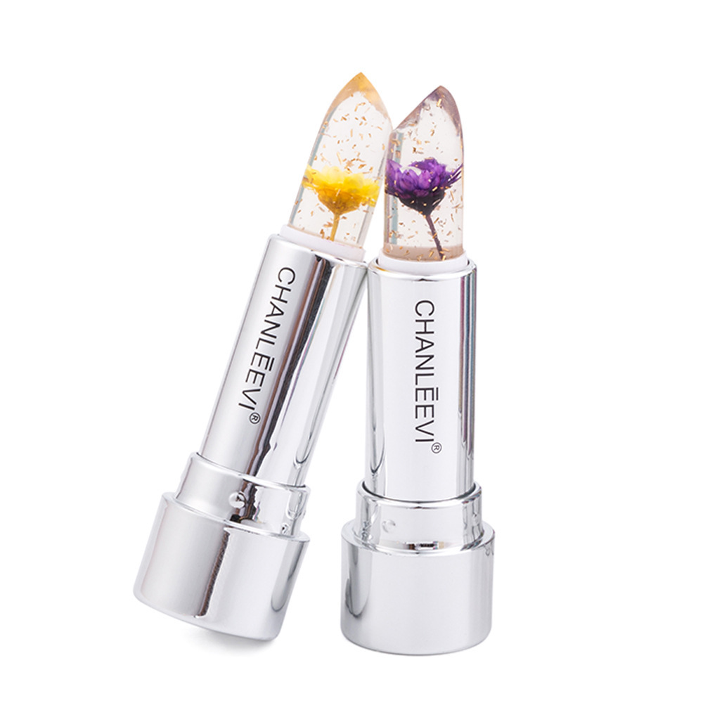 Flower Gold Leaf Temperature Change Crystal Lipstick (3)
