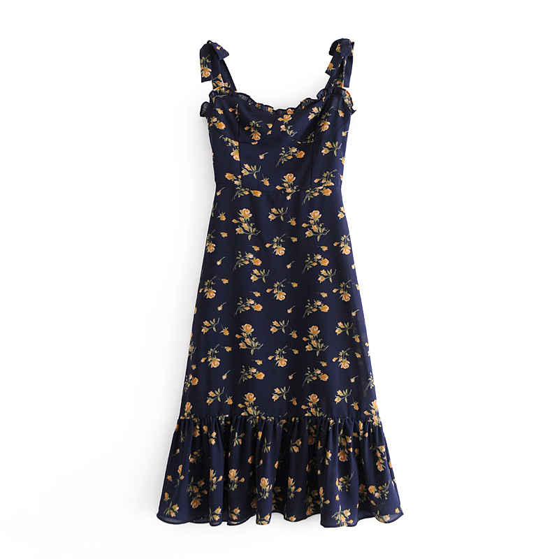 Floral Chiffon A-Line Dress, picture 4 of 6