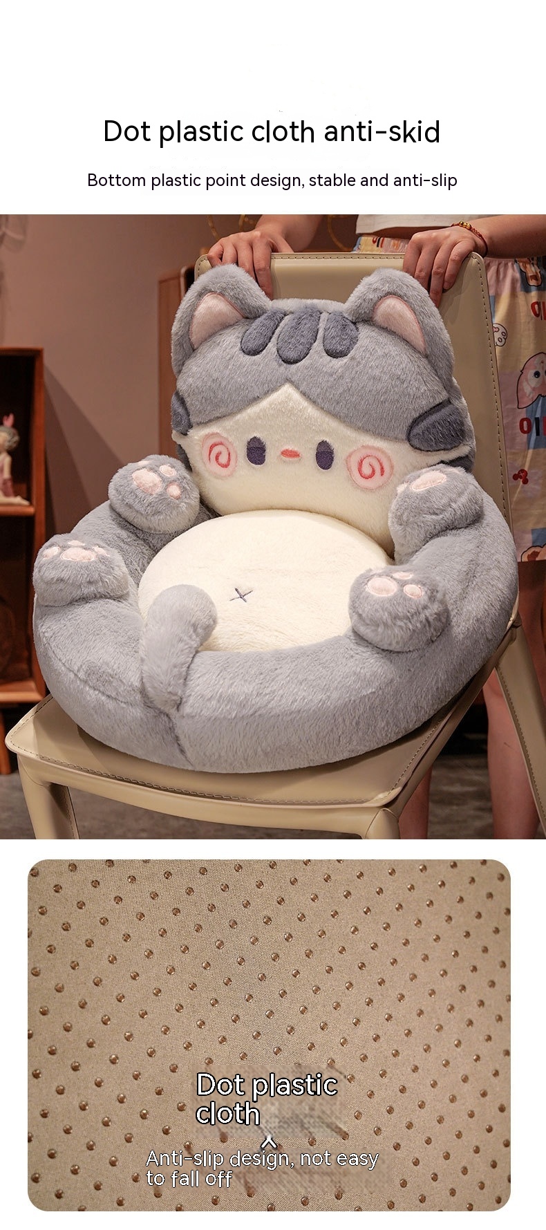 Title 6, New Cartoon Cute Tummy Cat Cushion Floor Sofa O...