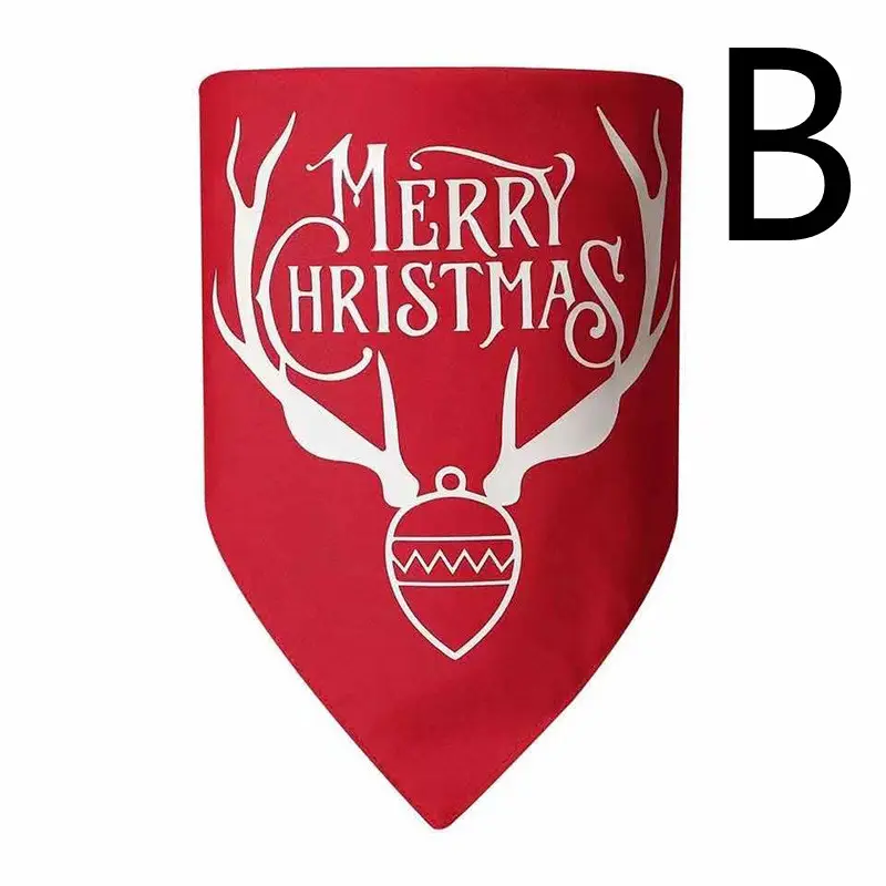 Christmas Dog Triangle Bandana Double-layer Dog
