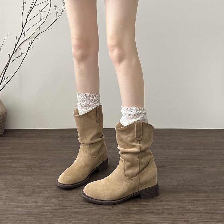 Faux Suede Slouch Boots, picture 5 of 5