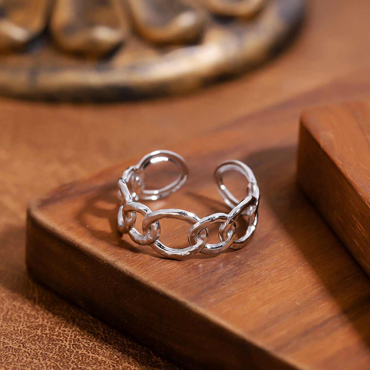 Trendy Ocean Style Ring For Women, Personality Vacation Style, Seahorse Fashion Stainless... thumbnail 3