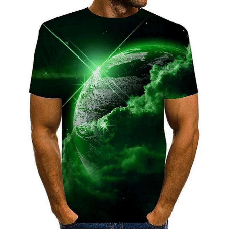 Title 16, Camisetas masculinas casuais com estampa 3D de ...