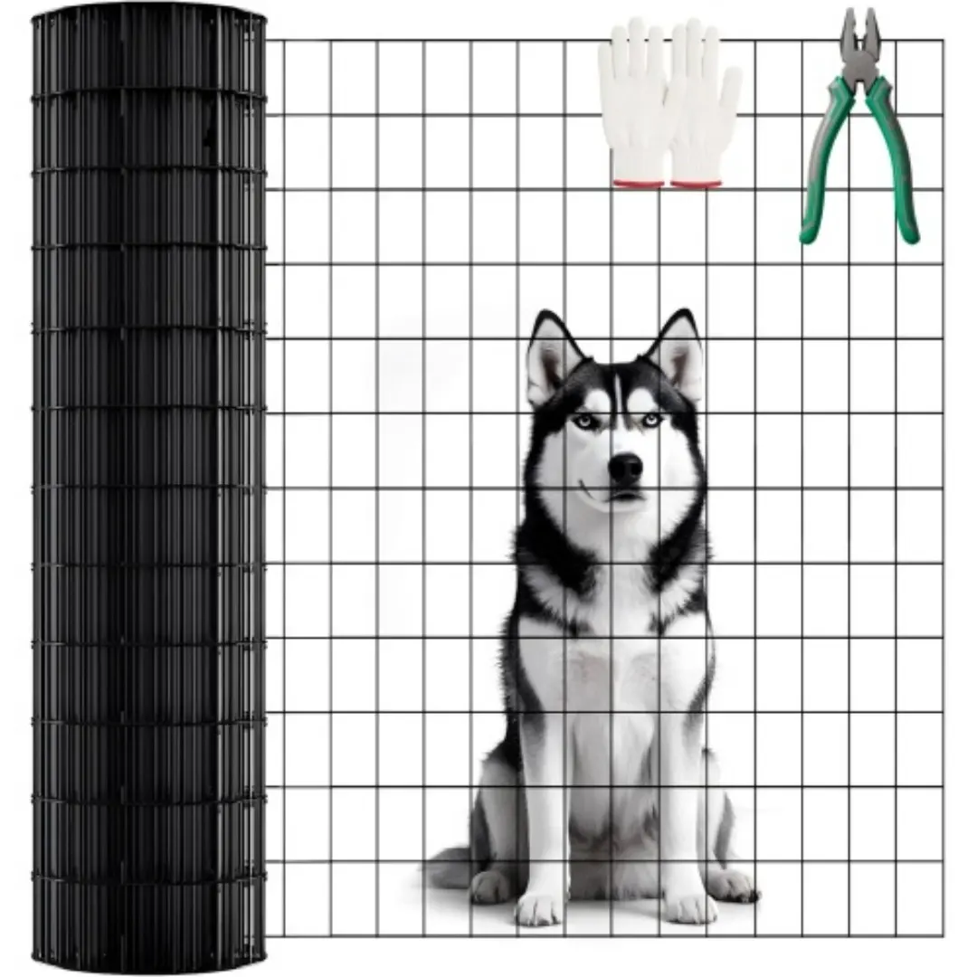 48 INCHx33 FT Black Vinyl-coated Metal Mesh