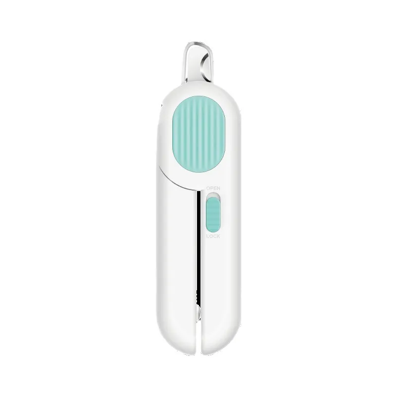 Dog And Cat Nail Clippers, Pet Nail Trimmers With LED Light, And Circular Cut-hole Cat Paw Cutter Dogs Nail Cutter Avoid Excessive Cutting - Blue