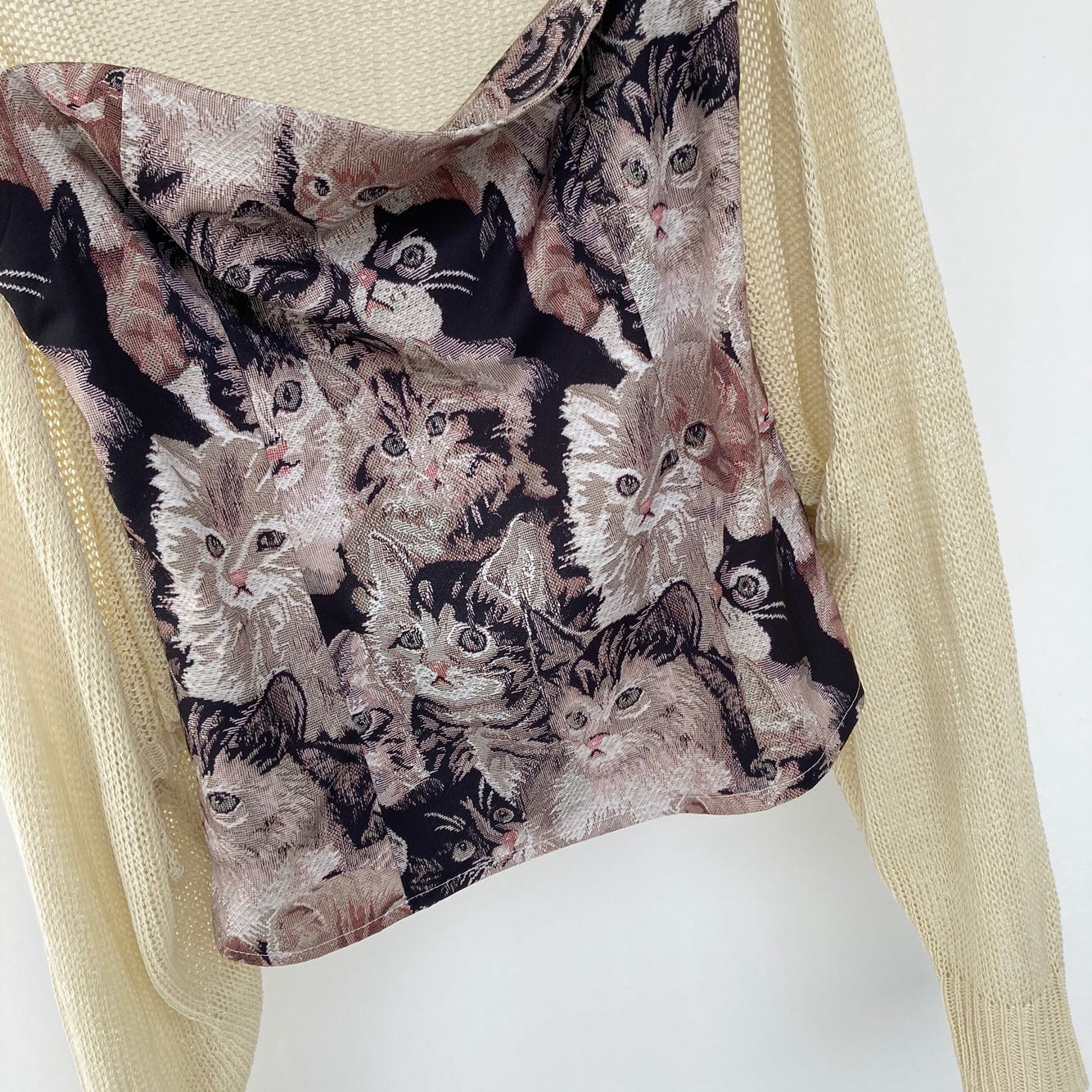 Two-piece Autumn Coat With Loose Long-sleeved Shawl