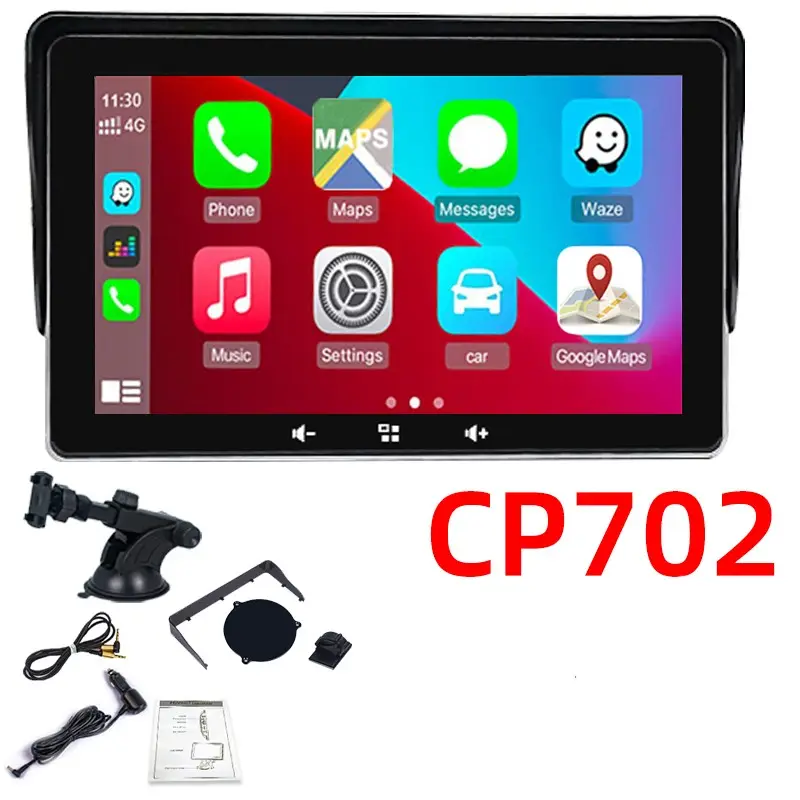 7 Car Wireless CarPlay Display Cigarette Lighter