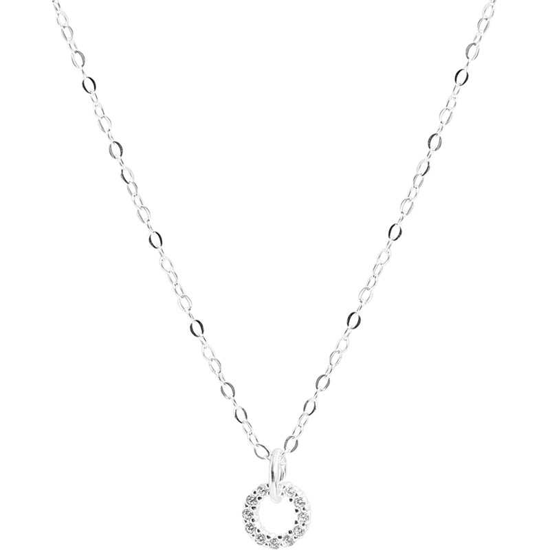 Women's Trendy Niche Full Diamond Ring Pendant Necklace