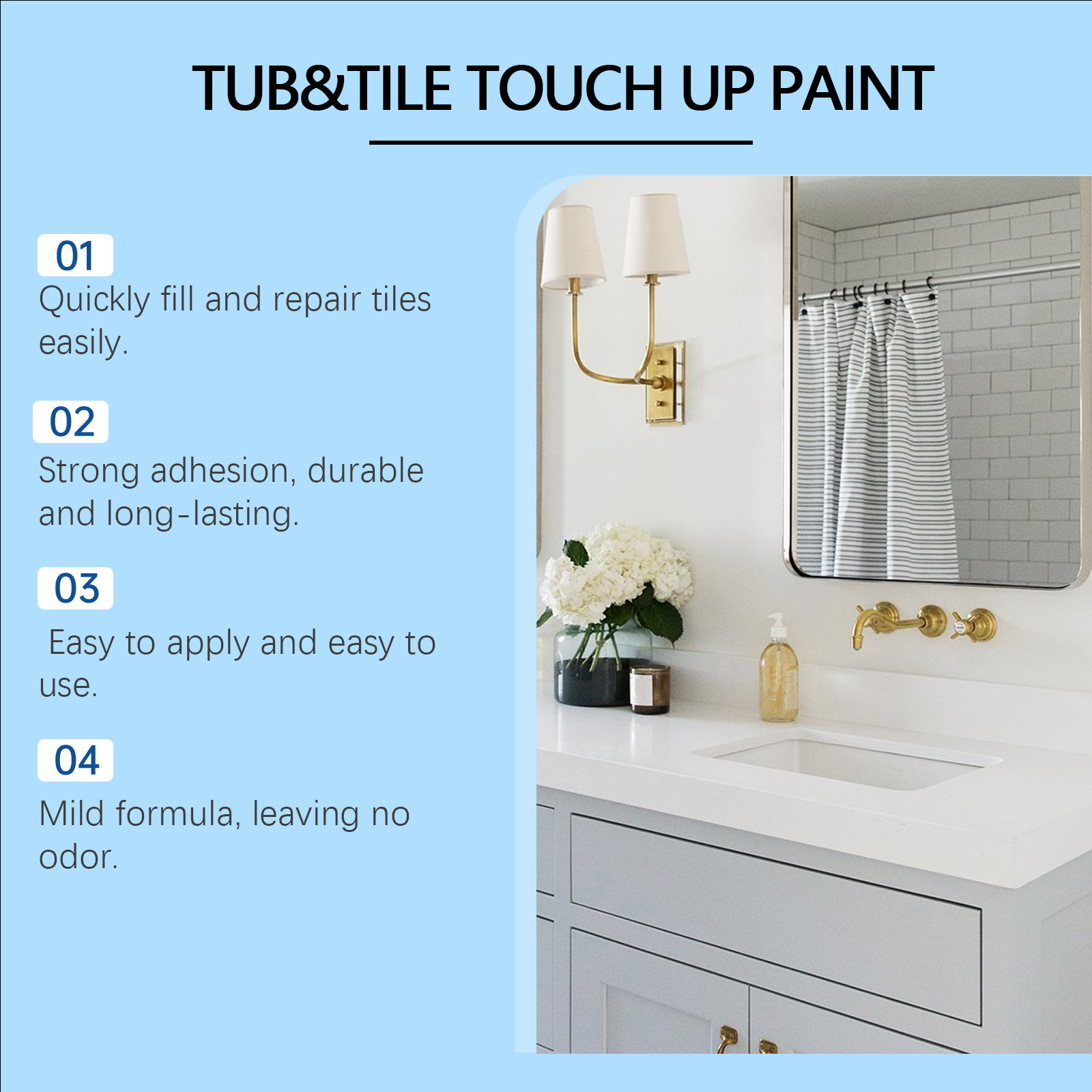 Cross-border Jakehoe Tile Repair Paint For Home Use, Including Marble, Bathtubs, Sinks, And Toilets. — foto 6