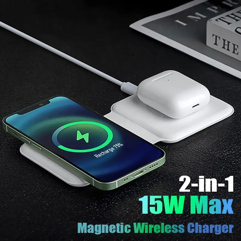 Three-in-one Pair of Item Magnetic Suction Wireless Charger