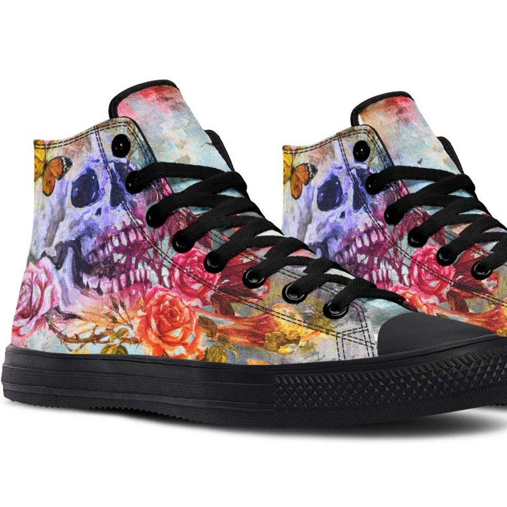 High Top Canvas Shoes For Printing Lovers