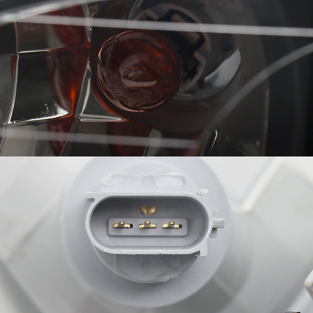 Left Black Headlights Compatible With Peterbilt 337,386,387 With Turn Signal