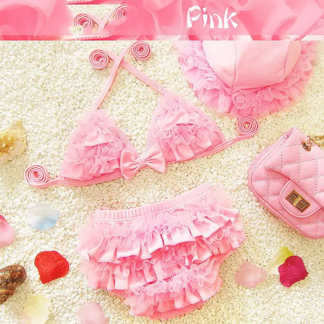 Baby Swimsuit 1 Year Old 2 Children 3 Kids 4 Girls Ins Split 5 Princess 3 6 Months Baby Boom 8 Bikini Pink - Shop at LoveMi