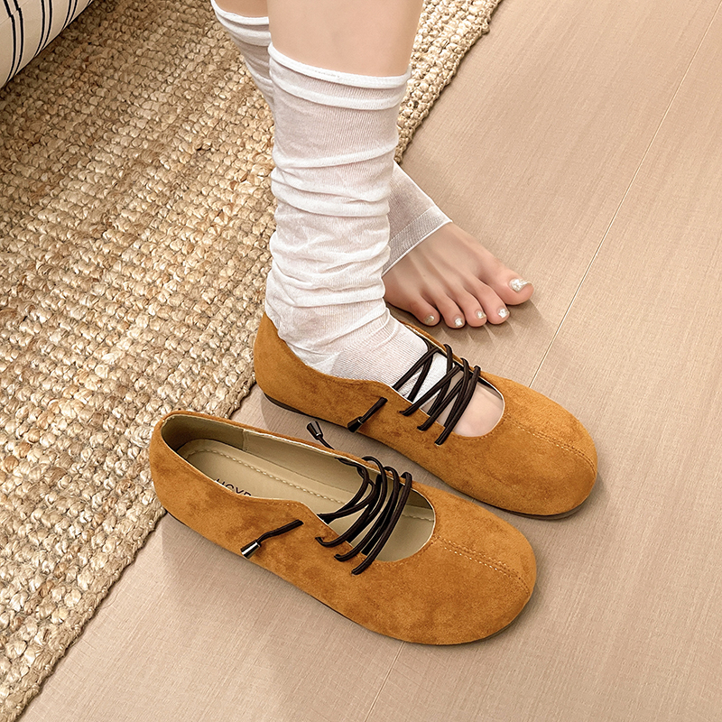 Suede Ballet Flats